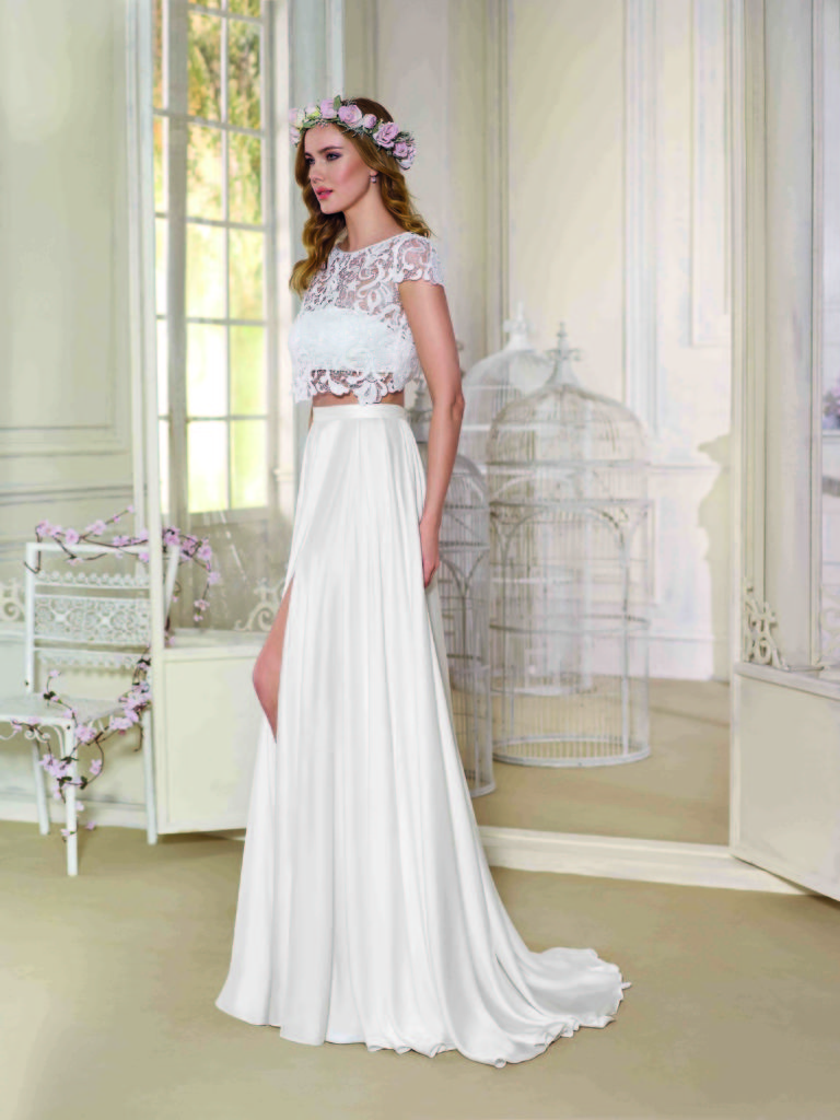 Bauchfreies Brautkleid Novia D'Art