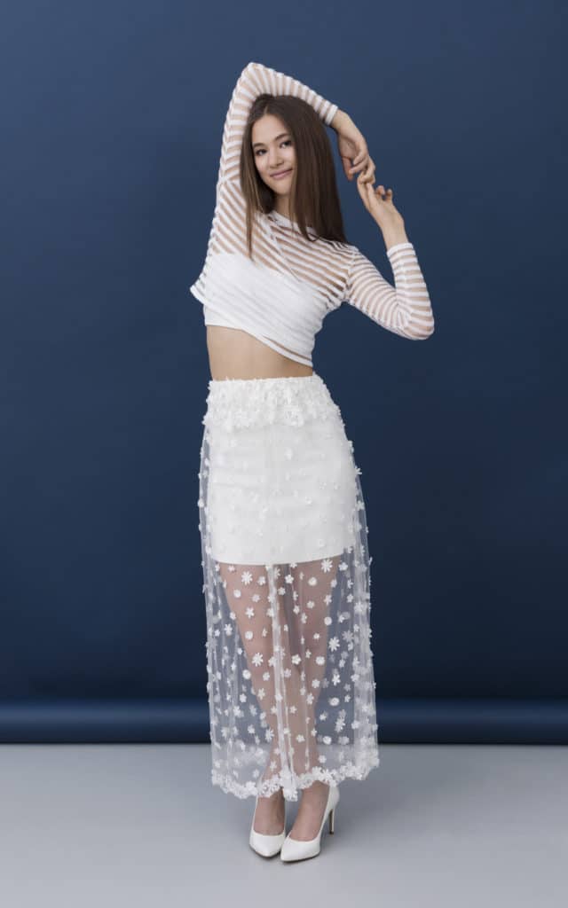 Bauchfreies Brautkleid kisui Berlin