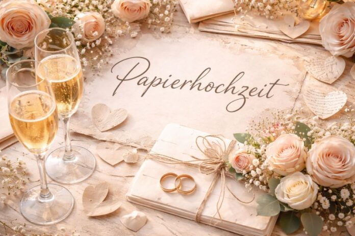 1. Hochzeitstag Papierhochzeit