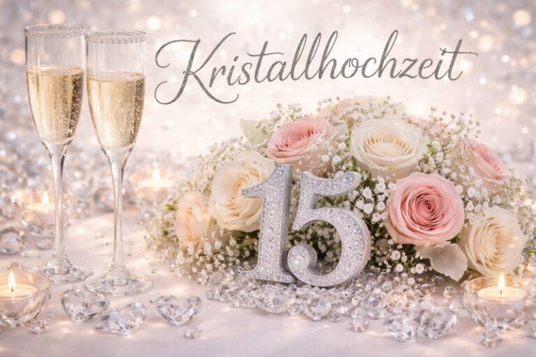 15. Hochzeitstag Kristallhochzeit