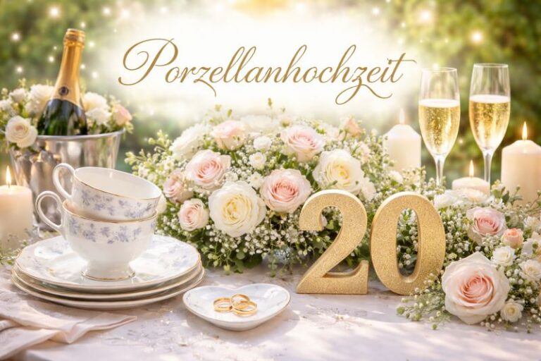 20. Hochzeitstag Porzellanhochzeit