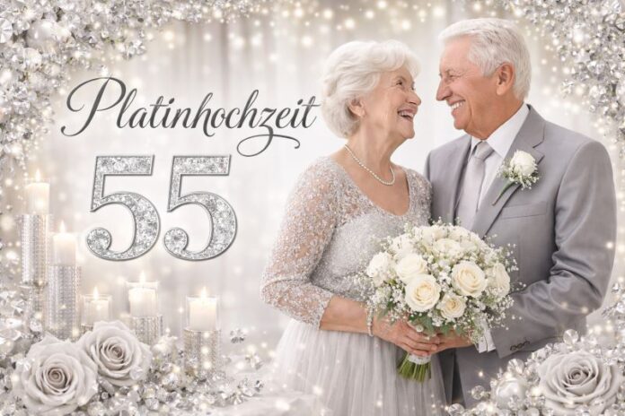 55. Hochzeitstag Platinhochzeit