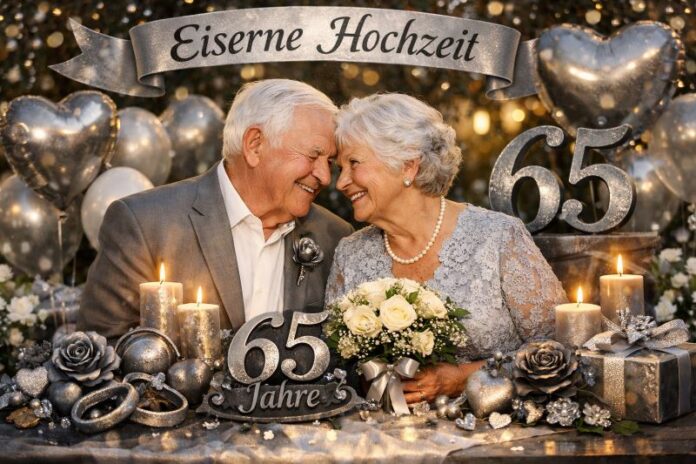 65. Hochzeitstag Eiserne Hochzeit