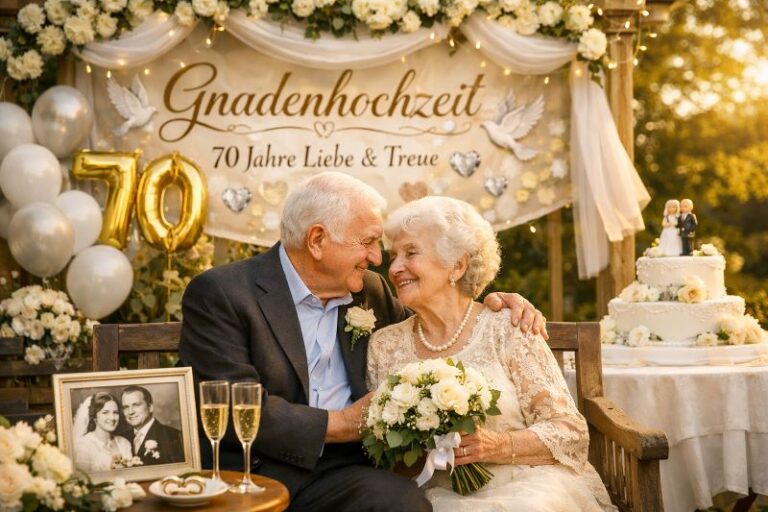 70. Hochzeitstag Gnadenhochzeit