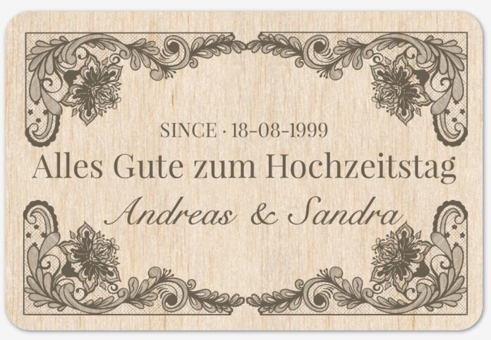 WhatsApp Glückwünsche zum Hochzeitstag lustig: Karte in Holzoptik WhatsApp Glückwünsche zum Hochzeitstag lustig: Karte in Holzoptik